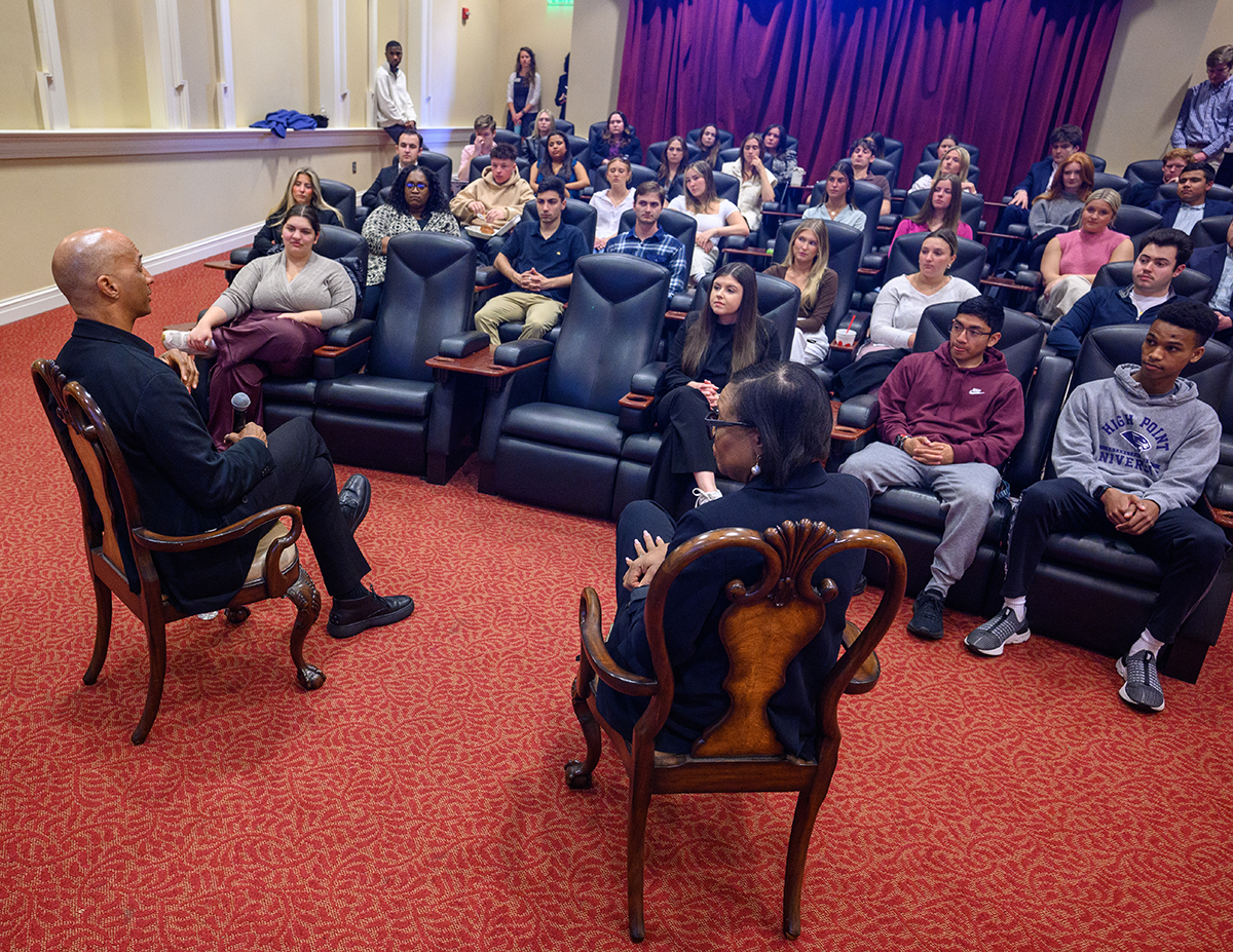 Journalism, strategic communication and sports management students listened to Pitts and Marshall’s professional opinions during the competition.