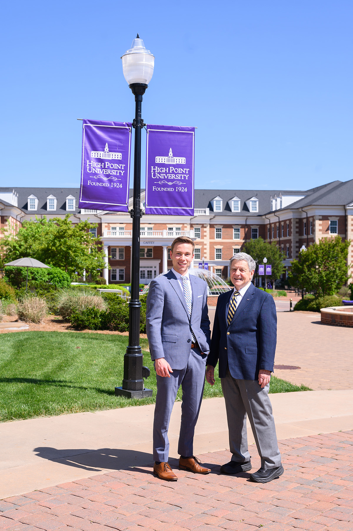 As president of the HPU Sales Club, Ben Smid spent hours learning from Larry Quinn, chair of the Department of Marketing and Sales.