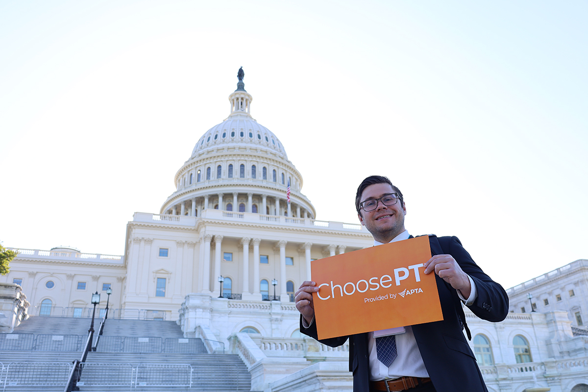 Fiorenzi advocates for the American Physical Therapy Association (APTA).