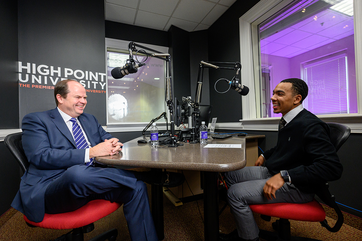 Shy recorded an Access to Innovators podcast with student Ethan Parker.