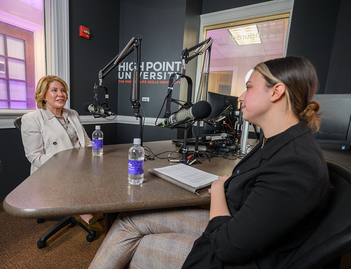 Downes recorded an Access to Innovators podcast with Erin Morrow, a junior education major and entrepreneur.