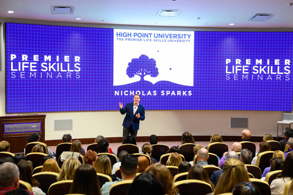 Bestselling author Nicholas Sparks answered questions about writing “The Notebook” as well as his 23 other books.