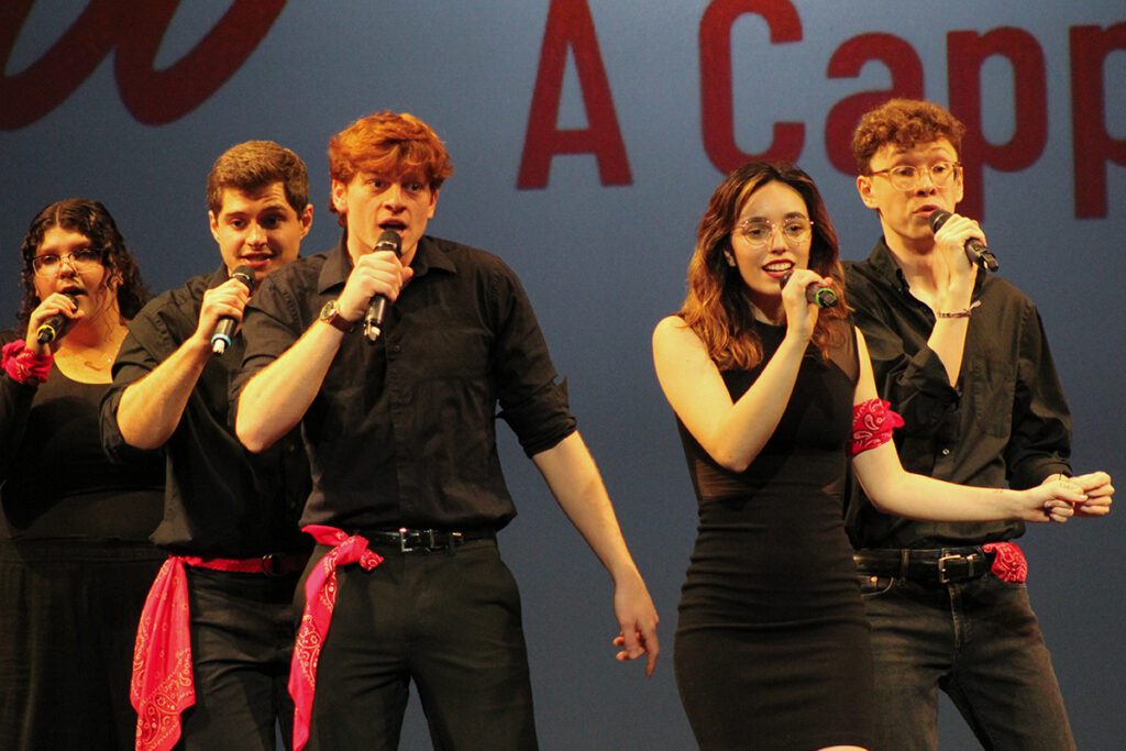 Families enjoyed their students’ a cappella performance.