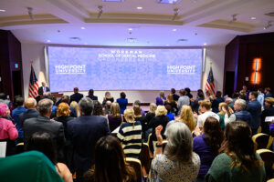 Dr. Rick Workman, HPU’s Dental Innovator in Residence and the founder of Heartland Dental, received a standing ovation today when he was honored as the namesake and lead donor for the Workman School of Dental Medicine.