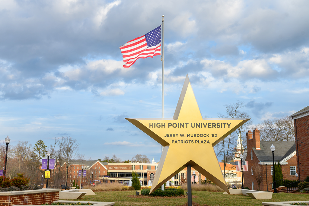 HPU Patriots Plaza Dedication High Point University Jerry W. Murdock '62 Patriots Plaza