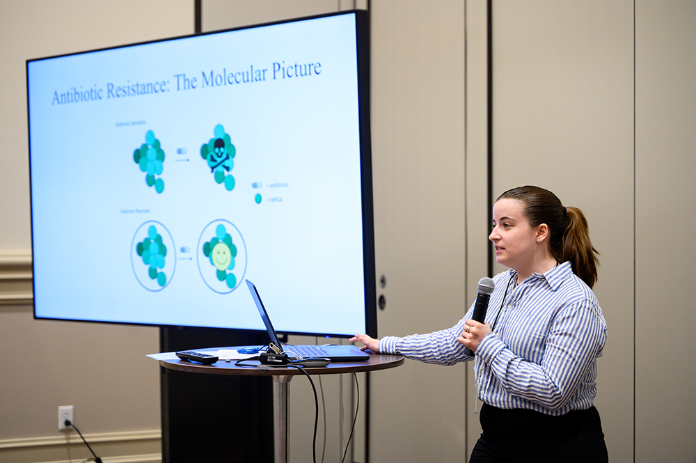 Sophia Gregory was among the HPU students who presented research at High-PURCS.
