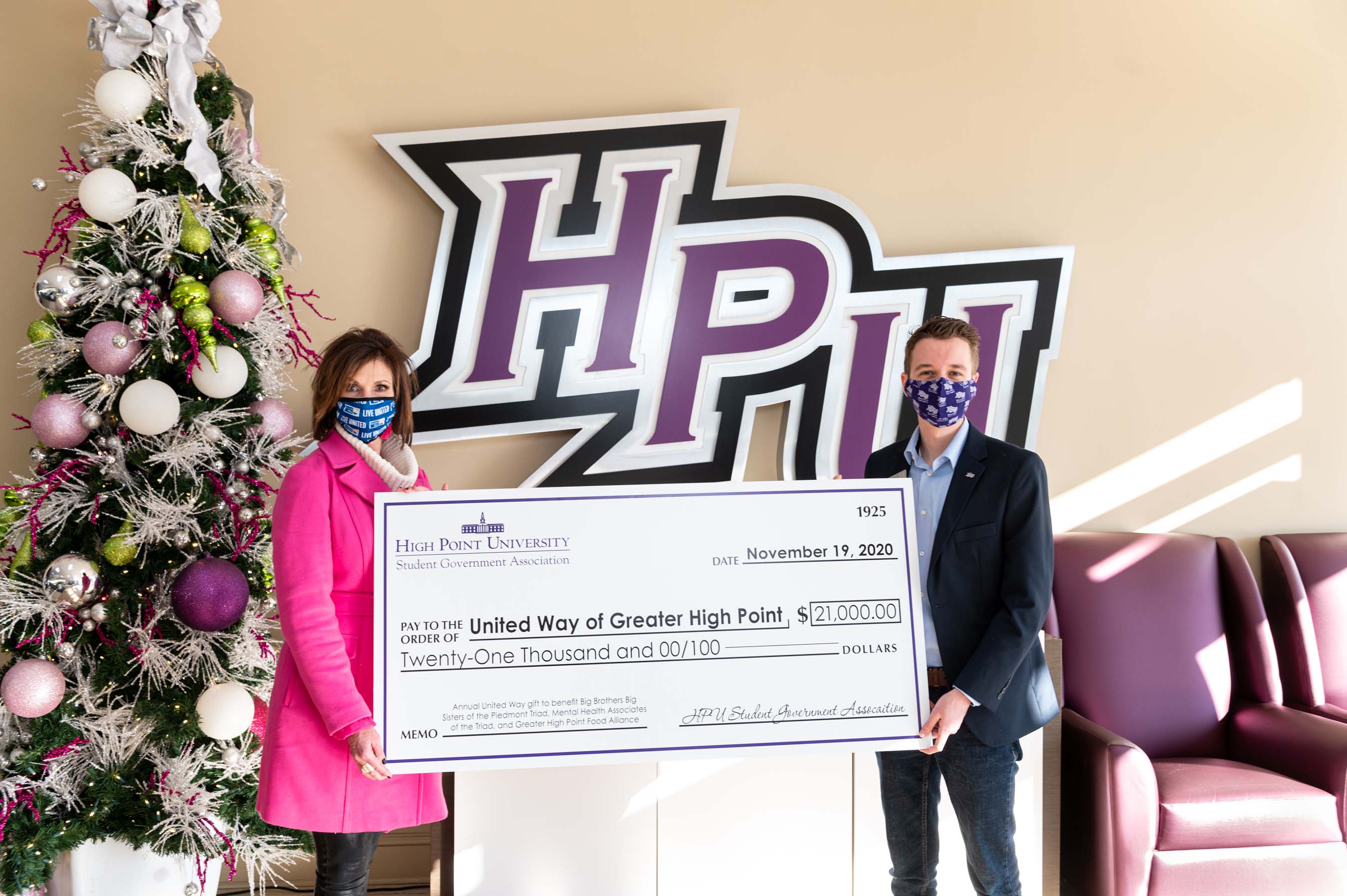 HPU's Student Government Association Donates $21,000 to Community Organizations | High Point University - Vimarsana News