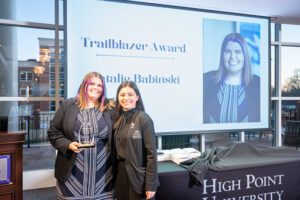 Natalie Babinski, a business administration major from Clermont, Florida, was named the Most Outstanding Freshman during the second annual Elizabeth Miller Strickland Women’s L.I.F.T. Awards Banquet inside the Walker Ballroom.