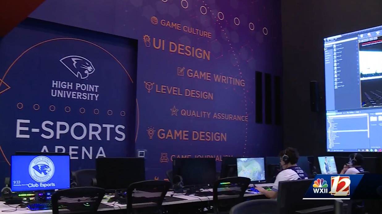 WXII Behind HPU's Nationally Recognized Game Design Program High