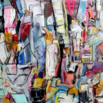 Sultan painting 'Echando Pa'Lante'