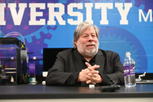 Apple Computer Co-Founder Steve Wozniak, serves as HPU’s Innovator in Residence, regularly works with students and is also a member of the Webb School of Engineering’s advisory board. 