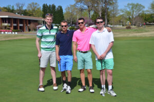 From left to right are tournament participants Drew Littleton, Tyler Littleton, Nick O’Brien and Jimmy Connors.