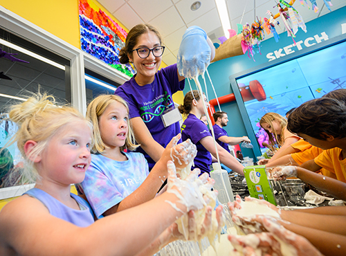 Science demonstrations at the Qubein Children's Museum