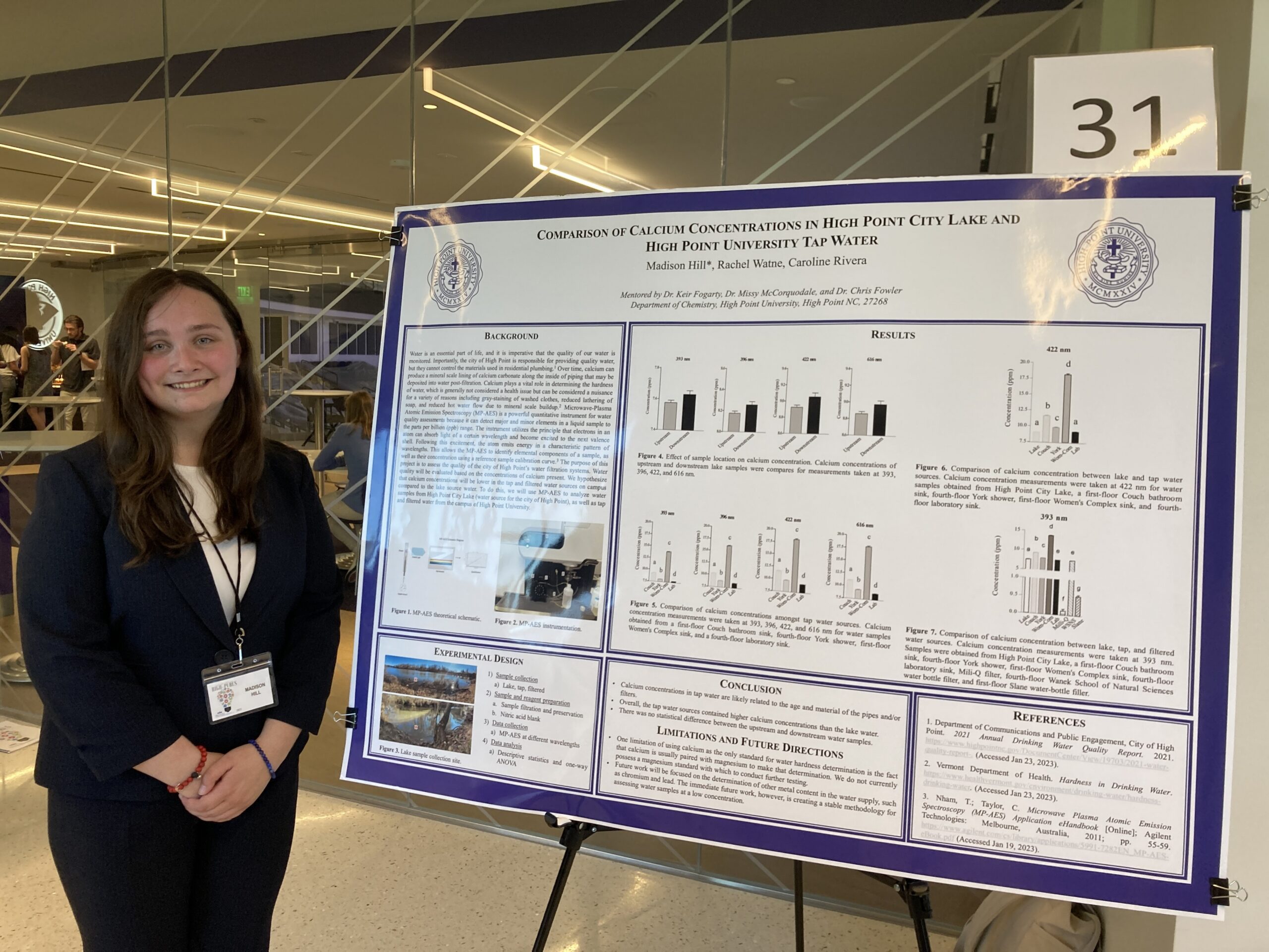student presenting at High-PURCS 2023