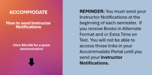 how to send instructor notifications