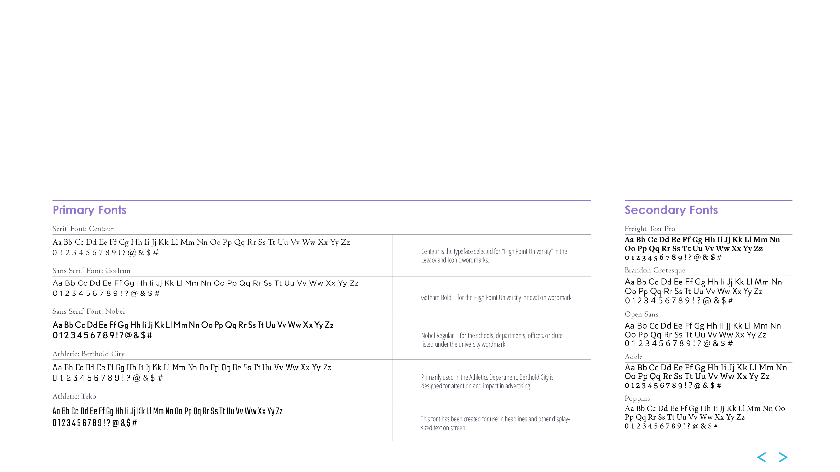 Visual Styles Office of Communications High Point University