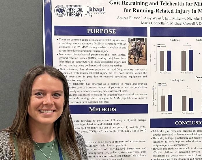 Student Showcasing Physical Therapy Project