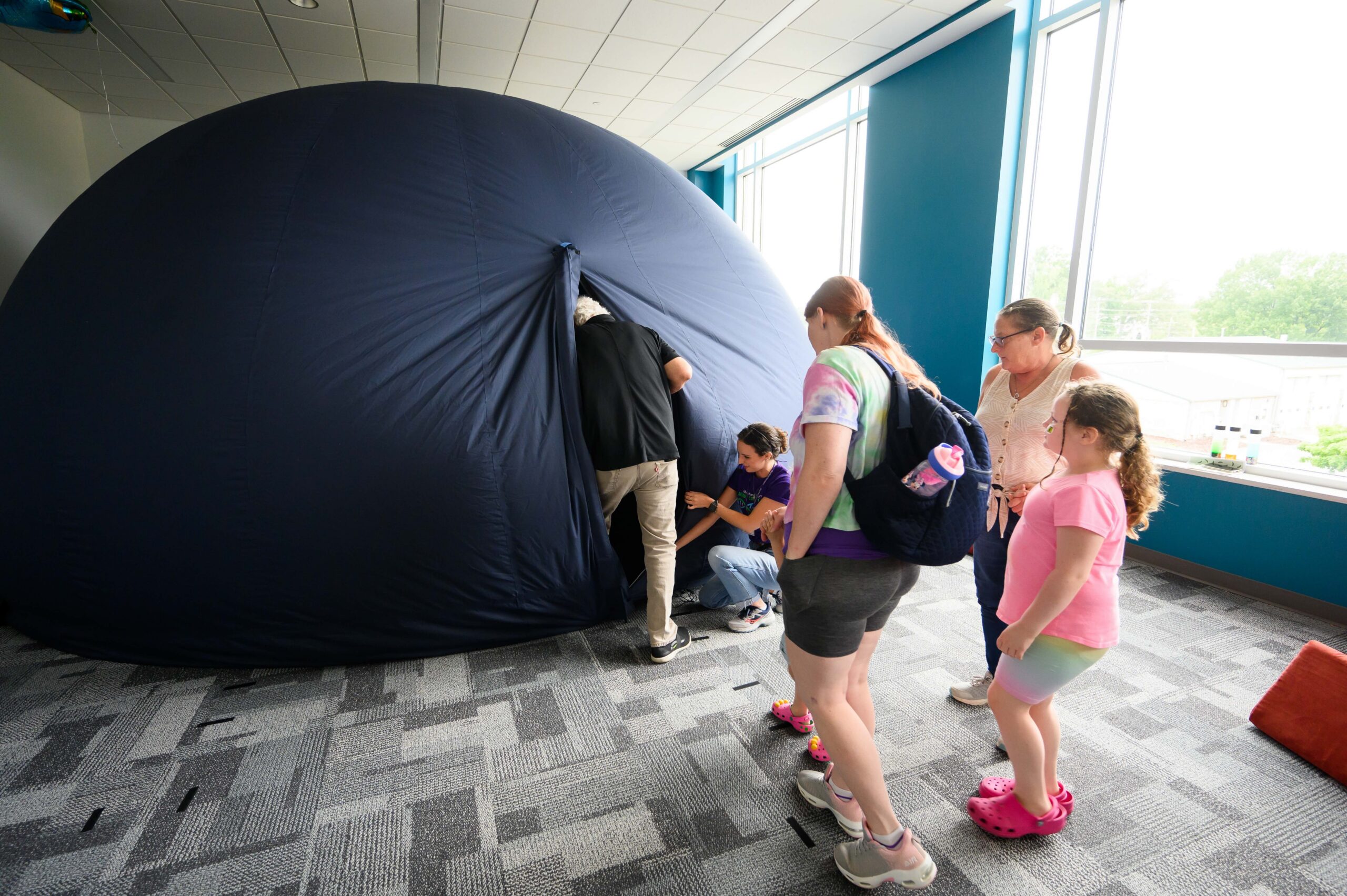 Mobile planetarium at SciQuest 2026