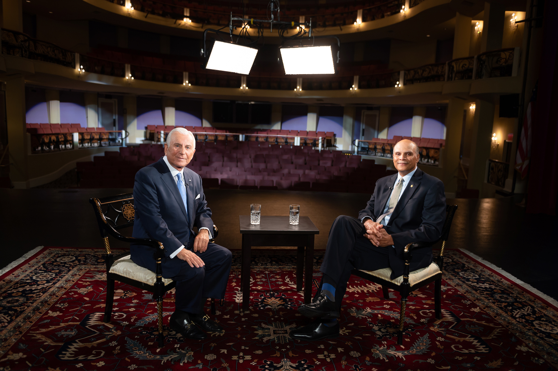 harold martin side by side with nido qubein pbs