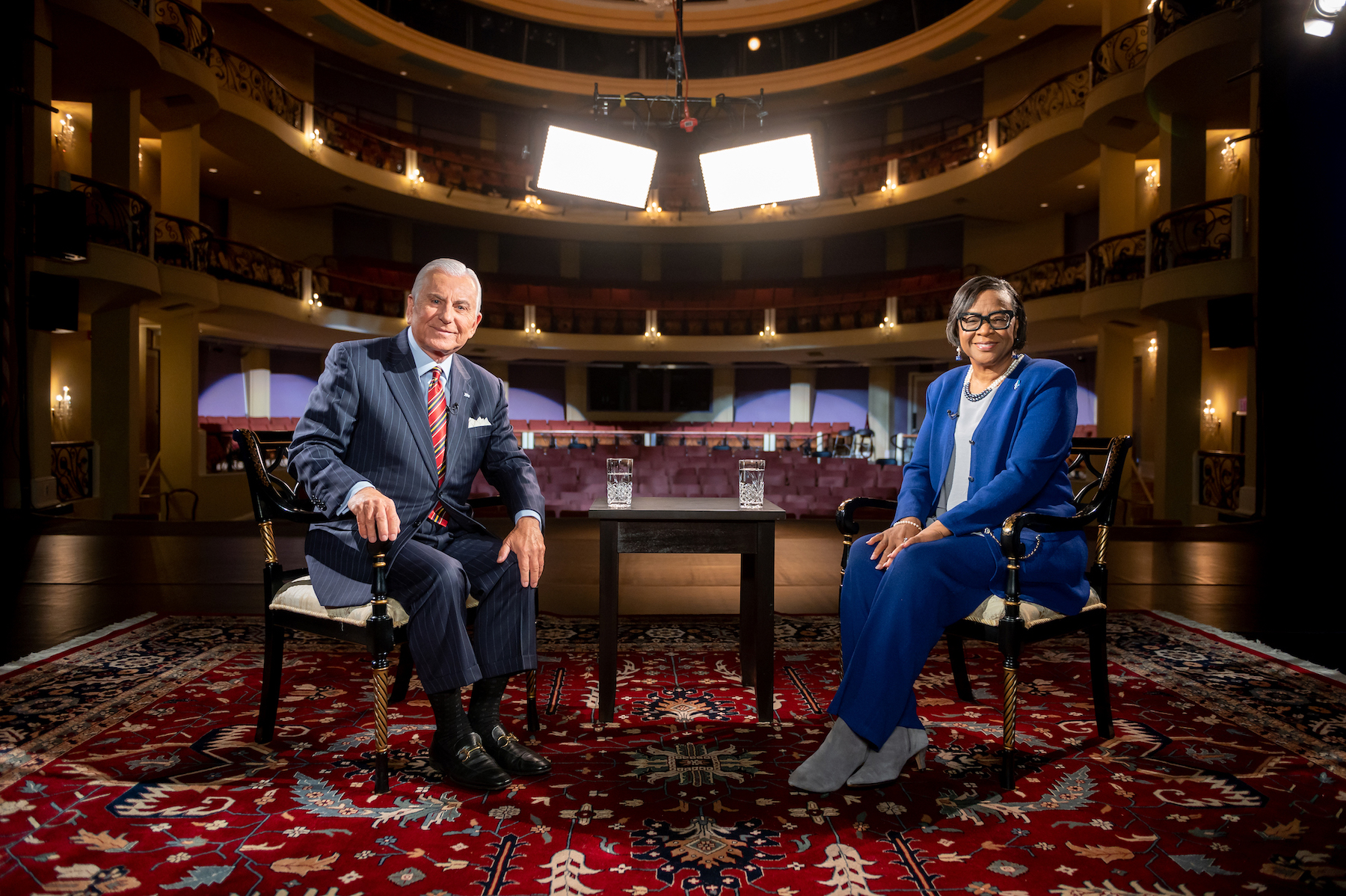 cynt marshall side by side with nido qubein pbs