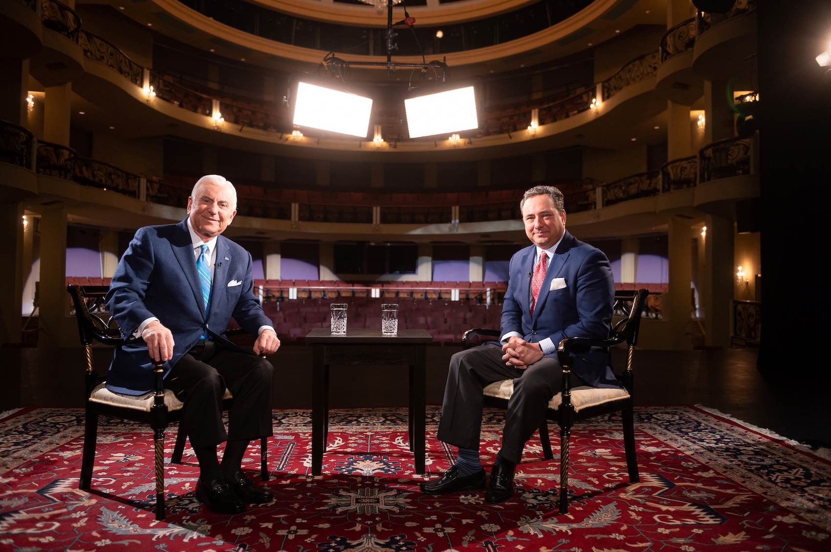 zack matheny side by side with nido qubein pbs