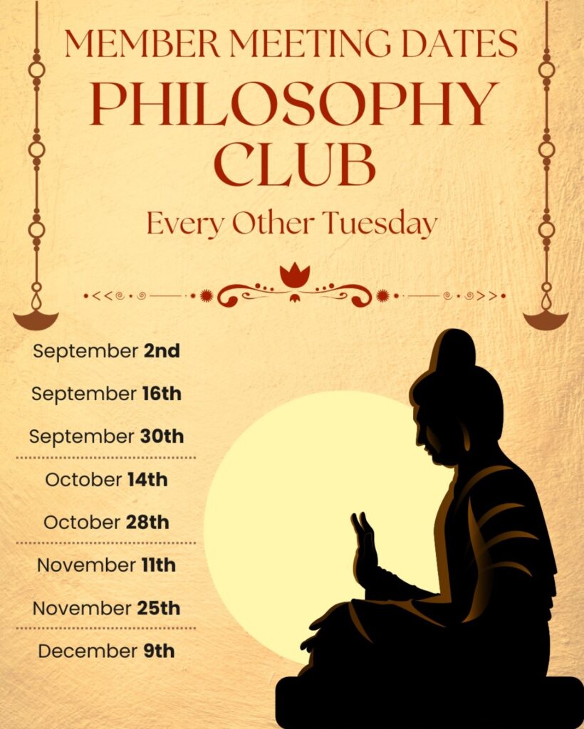 philosophy club flyer