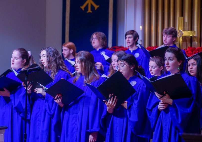 hpu sunday worship nights hayworth chapel choir singing