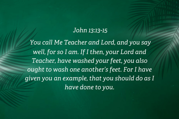 Day 44 John 13:13-15 lent