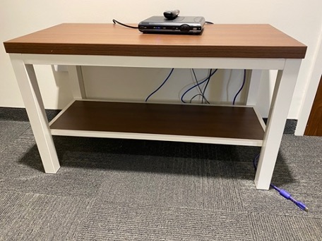 TV Stand in Belk dorm room