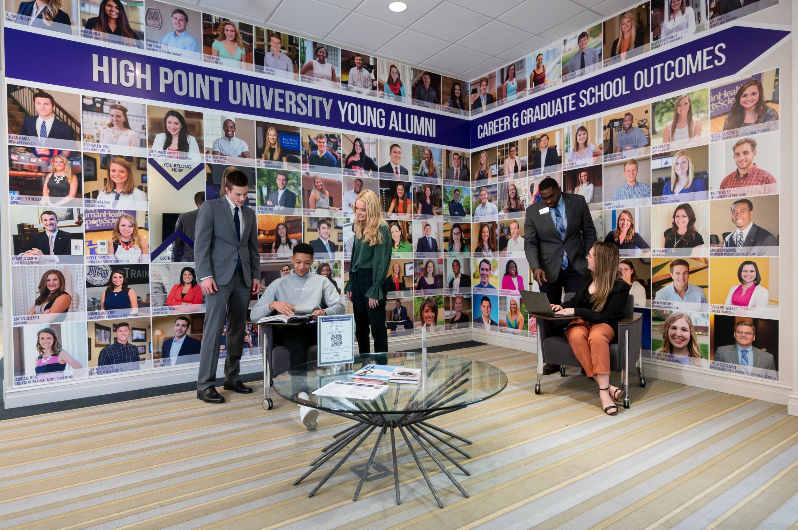 Career Center high point university young alumni career and graduate school outcomes